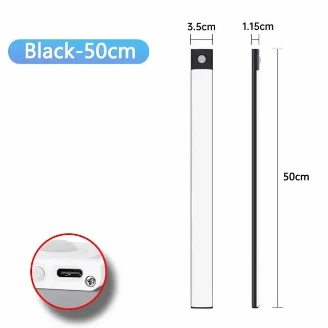 Motion Sensor Light Wireless LED Night Light USB Rechargeable Night Lamp Cabinet Wardrobe Lamp Under Backlight For Kitchen led