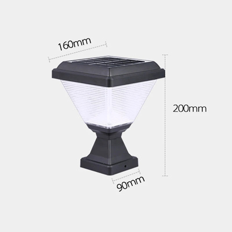 Household Courtyard Entrance Corridor Lights Fence Garden Led Outdoor Ip65 Waterproof Door Post Fence Solar Energy Pillar Lamp