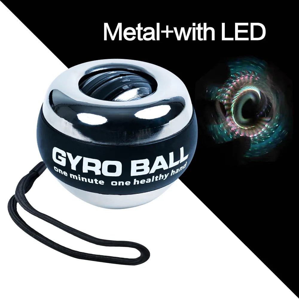 Auto-Start LED Gyroscopic Wrist Ball for Hand & Forearm Training