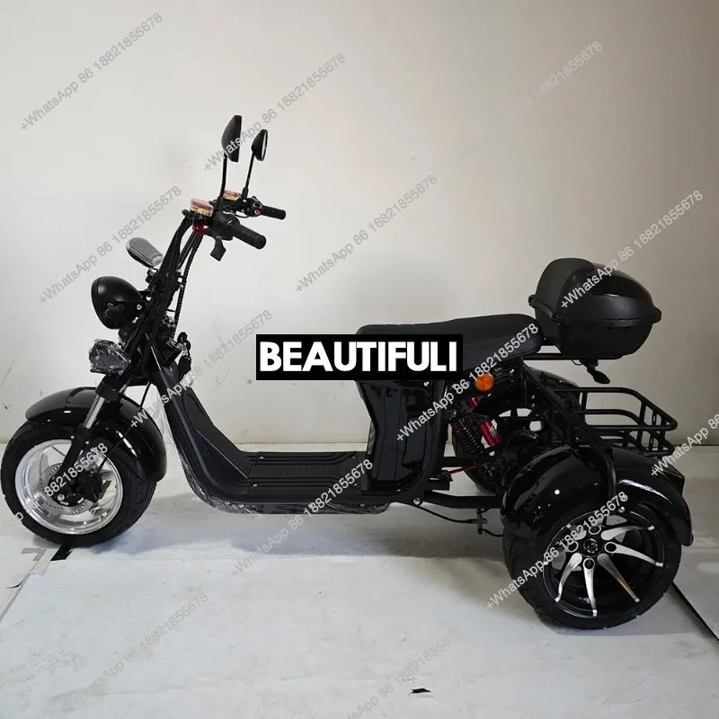 3 Wheel Bike Adult Bicycle Electric Tricycle Scooter Aluminum Materials Moped Adult 2000w Trikes 3 Wheel Motorcycle