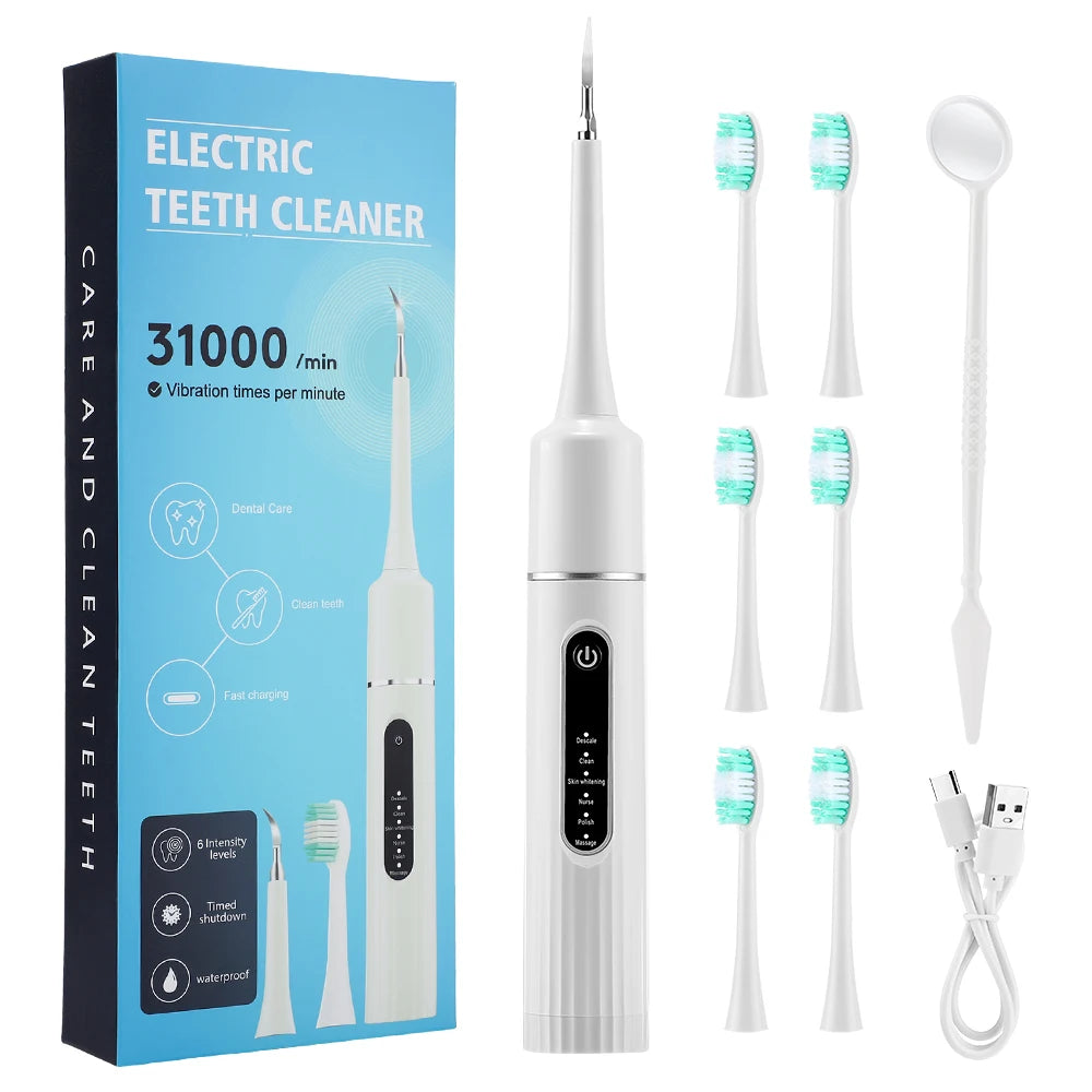 Electric Sonic Dental Scaler for Plaque, Tartar & Stain Removal