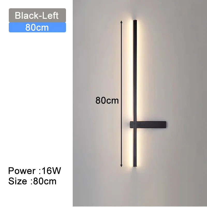 Hardwired Wall Sconces Modern LED Wall Lighting Fixtures for Bedroom Living Room Interior Wall Lamps for Corridor Kitchen Black