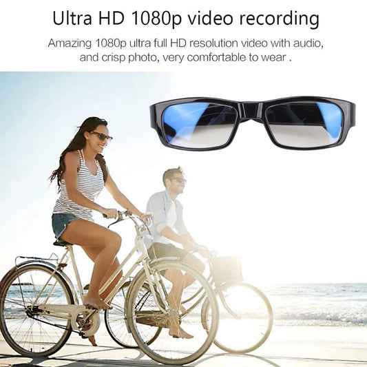 16:9 Camera Glasses Sports Action Cycling Glasses Camera 1080P HD Video Recording Photos Taking for Outdoor Activities