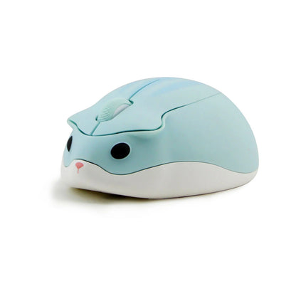 Wireless Computer 2.4G Mouse Cute Cartoon Anime Hamster Shape USB Mause Mini Optical Ergonomic Pink Green Mice For Girl Kid Gift