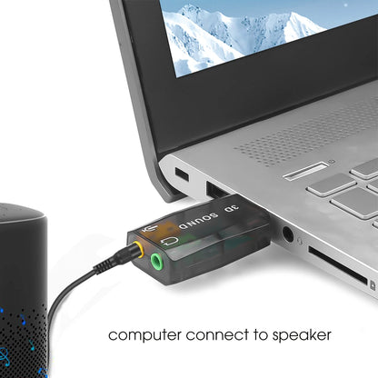Mini External Usb To 3.5mm Mic Headphone Jack Stereo Headset 3d Sound Card Audio Adapter New Speaker Interface For Laptop
