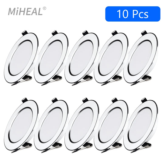 LED Downlight 5W 9W 12W 15W LED Ceiling Lights Round Recessed Lamp Dimmable Waterproof LED Spotlight For Bathroom Kitchen