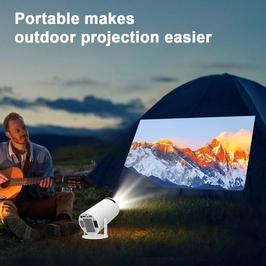 Portable Video Projector With 260 Ansi Lumens (Yinzam HY300, LCD 1080P, connects with WiFi & BT)