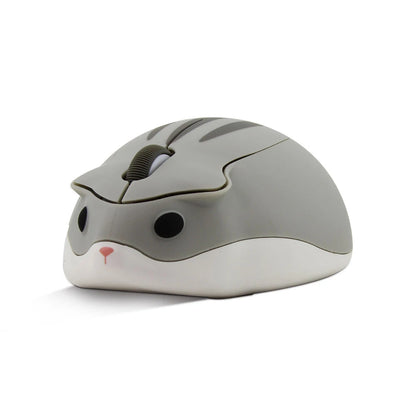 Wireless Computer 2.4G Mouse Cute Cartoon Anime Hamster Shape USB Mause Mini Optical Ergonomic Pink Green Mice For Girl Kid Gift