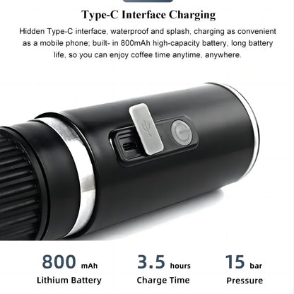 Italian-Style Capsule Coffee Machine, Portable Capsule Coffee Machine for Home Use, Small Italian-Style Coffee Machine for Travel and Outdoor Use