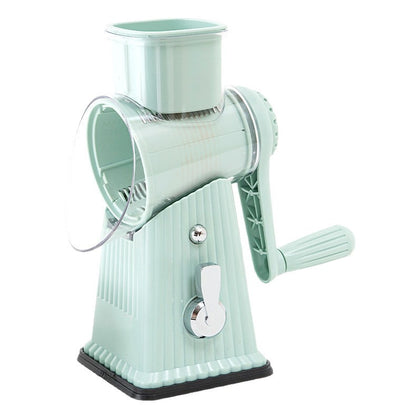 Hand-Crank Drum Vegetable Slicer and Grater