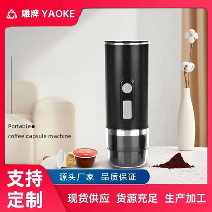 Italian-Style Capsule Coffee Machine, Portable Capsule Coffee Machine for Home Use, Small Italian-Style Coffee Machine for Travel and Outdoor Use