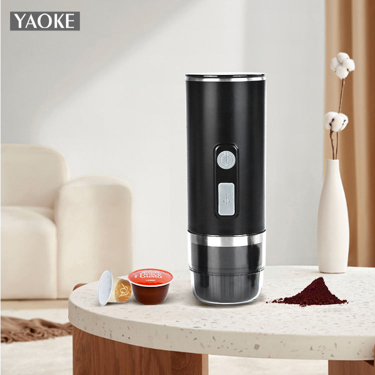 Italian-Style Capsule Coffee Machine, Portable Capsule Coffee Machine for Home Use, Small Italian-Style Coffee Machine for Travel and Outdoor Use