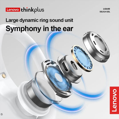 Lenovo LP75 Sports Wireless Headphones with Microphone (Button Control, LED Power Display, Hifi Stereo Sound, Bluetooth 5.3 TWS)