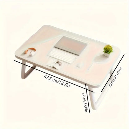 Portable Folding Laptop Desk for Bed & Sofa with Stabilizing Legs