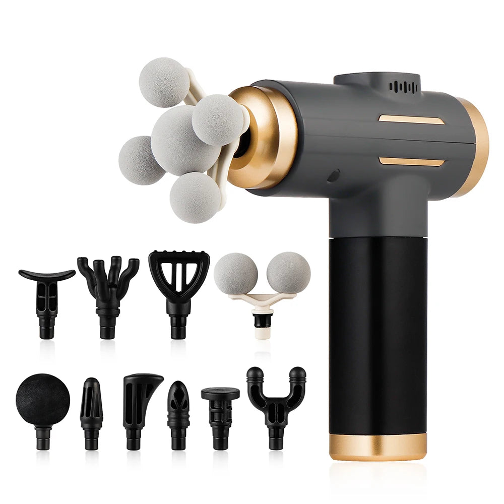 11-in-1 Electric Massage Gun – 99-Level Adjustable Fascia Massager for Deep Muscle Massage, Arms, Legs & Full Body
