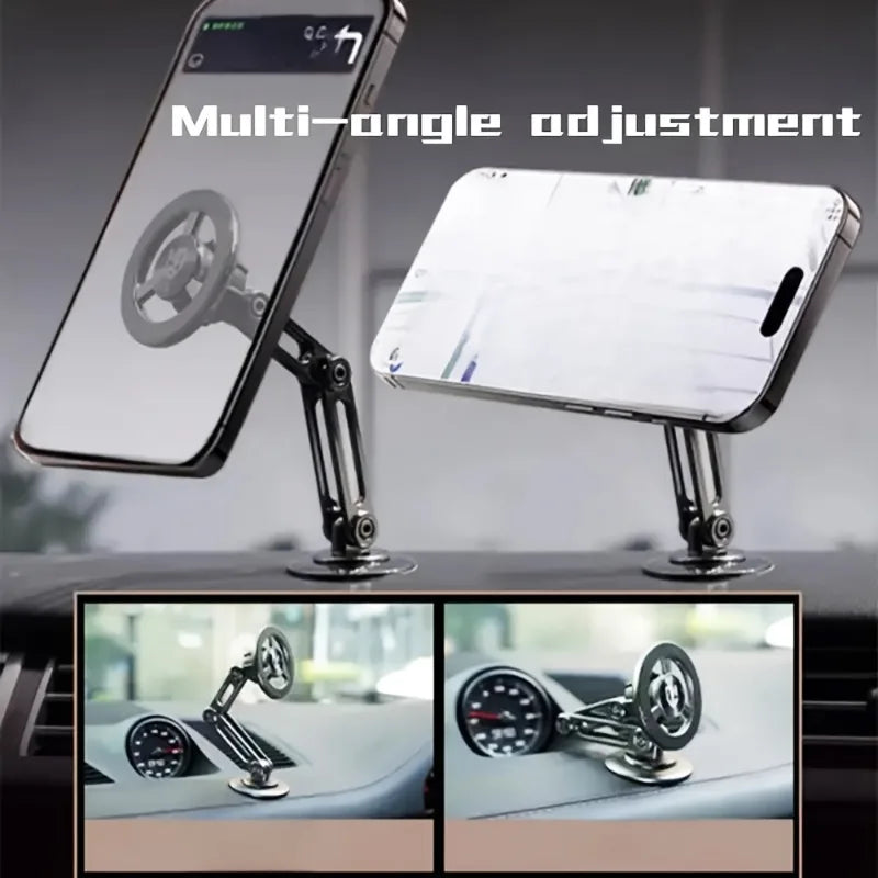 Universal Car Phone Holder, Magnetic Wall Mount with Rotatable Design (Waterproof, PC Material, Compatible with All Smartphones)