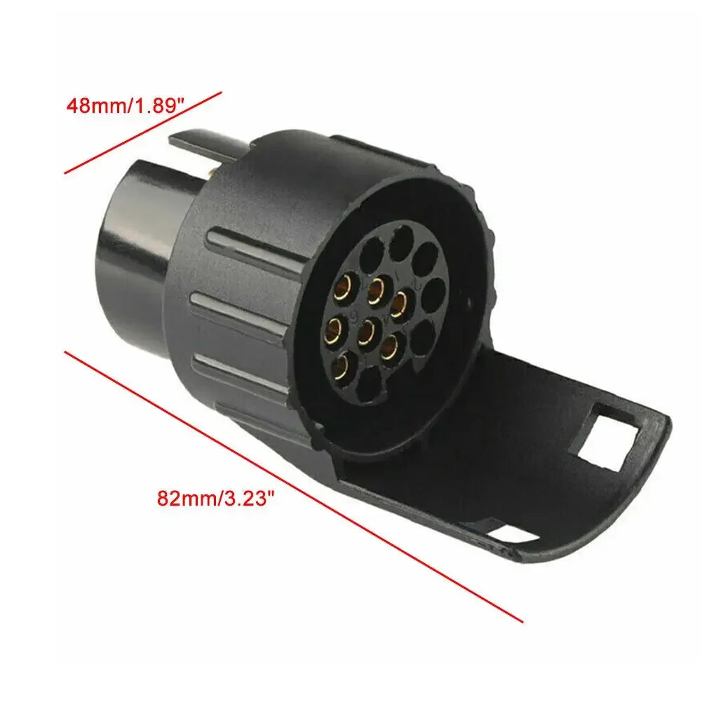 7 Pin To 13 Pin Trailer Caravan Towbar Towing Electric Socket Adapter Plug Converter 12V Electrical Connector Adapter Car Truck