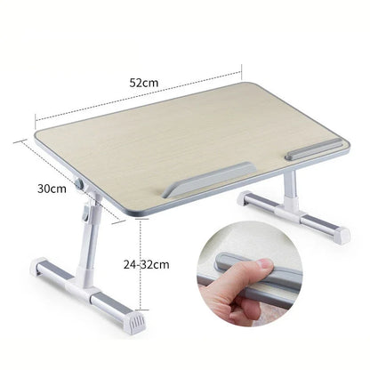 Multi-functional Folding Laptop Stand Holder Study Table Desk Foldable Computer Desk for Bed Sofa Tea Serving Table Stand