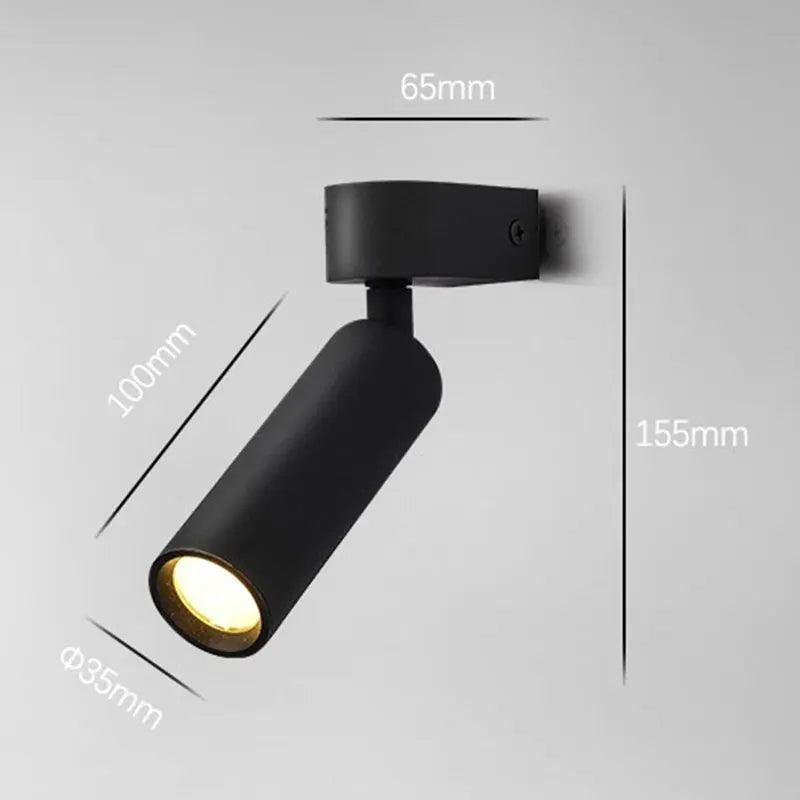 Modern Minimalist Surface Mounted Spotlight Adjustable Angles for Home Decor Kitchen Clothing Store Lighting