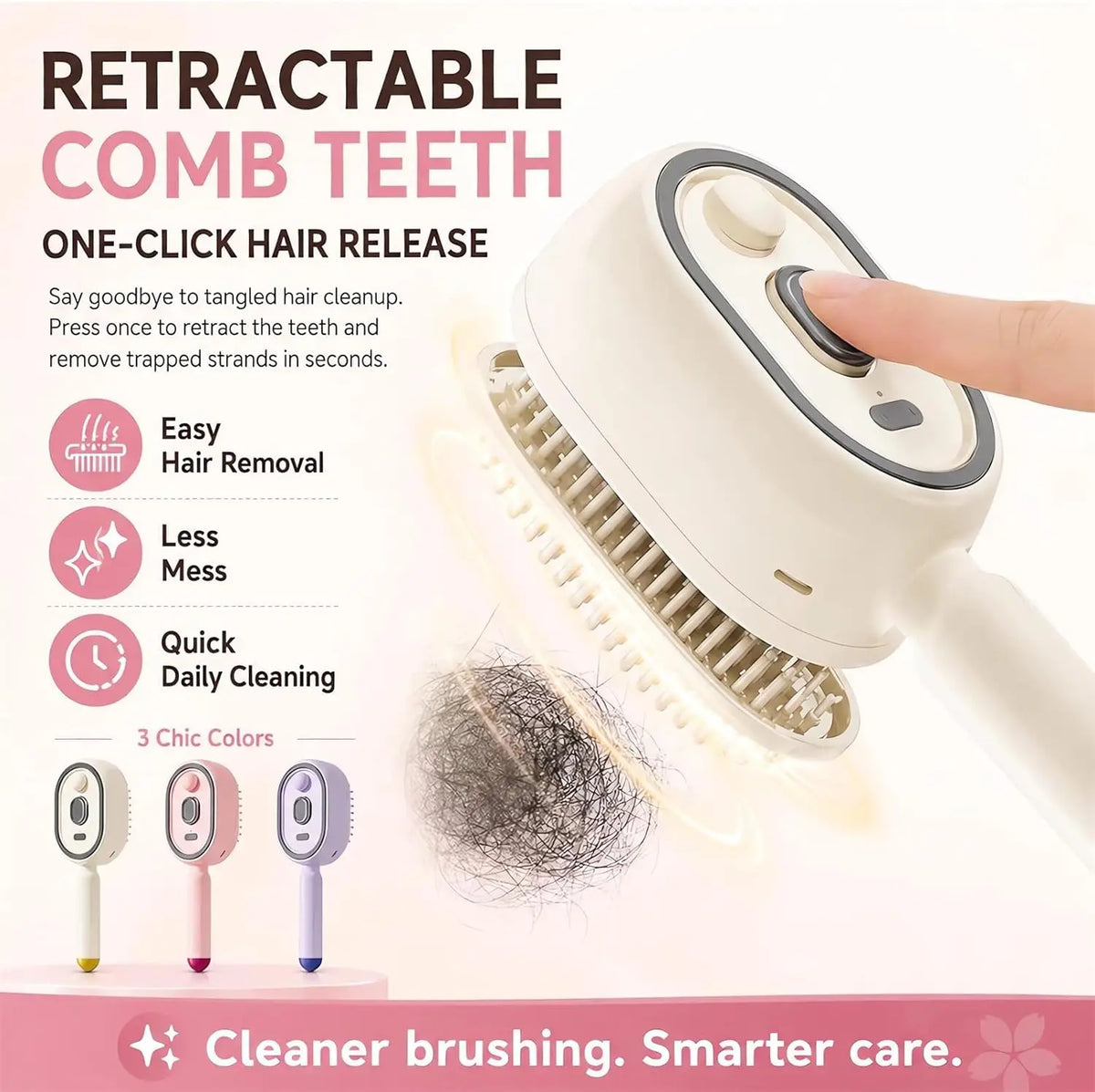 Electric Scalp Massage Brush with Spray Function & Self-Cleaning Bristles
