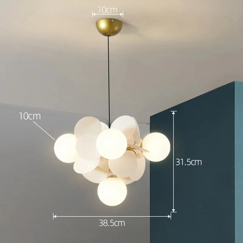 Modern Led Chandeliers Colourful Branch Chandelier for Bedroom Living Room Hanging Lamps Lustre Luxury Ceiling Light
