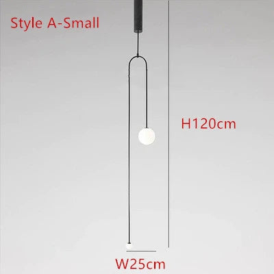 Mobile Chandelier Modern Black metal chandelier lighting Restaurant Loft Parlor Hanging Light 110-260V minimalist light fixture