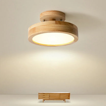 Corridor lamp Round hallway lamps Nordic porch lights wood Indoor lighting balcony ceiling light cloakroom ceiling lights