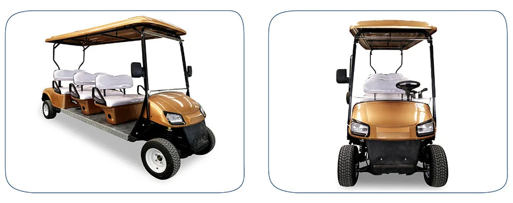 Electric Golf Cart with Cargo Bed, Two-Seater, Off-Road
