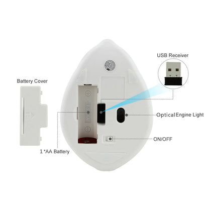 Wireless Computer 2.4G Mouse Cute Cartoon Anime Hamster Shape USB Mause Mini Optical Ergonomic Pink Green Mice For Girl Kid Gift