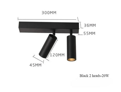 Adjustable Angle LED Surface Mounted Spotlights Suction Lights Ceiling for Home Use Cloakrooms Corridors Minimalist