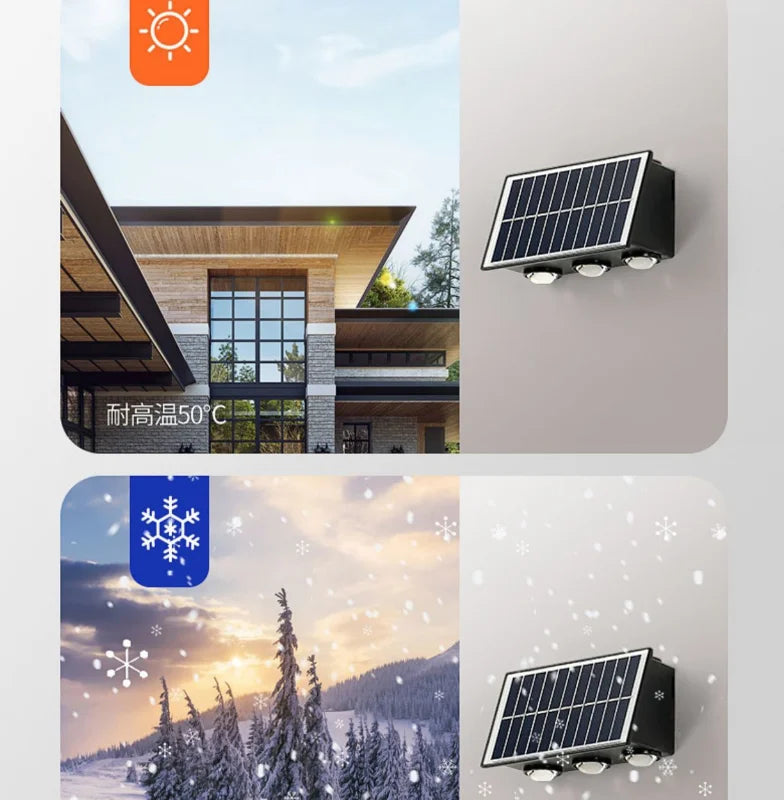 2026 NEW Outdoor waterproof wall lamp solar energy lamp courtyard landscape lamp sun table lamp villa night decoration lamp