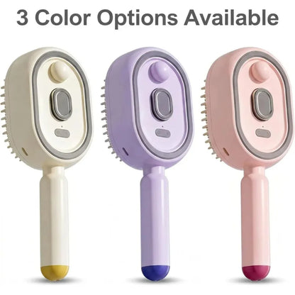 Electric Scalp Massage Brush with Spray Function & Self-Cleaning Bristles