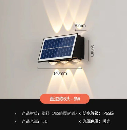 2026 NEW Outdoor waterproof wall lamp solar energy lamp courtyard landscape lamp sun table lamp villa night decoration lamp