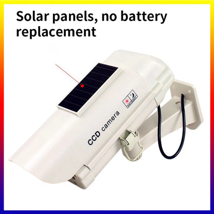 Simulation Solar Camera Waterproof Fake Camera Dummy CCD Security Camera Red Flashing Led Home Office Surveillance Scare Theft
