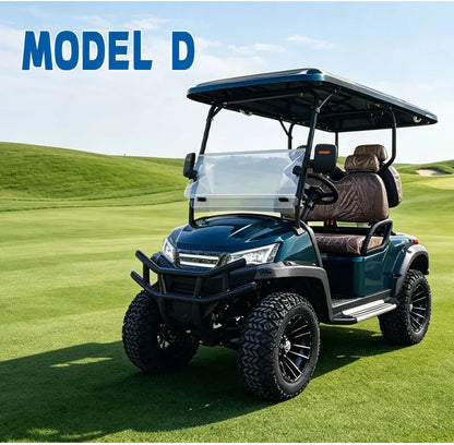 Electric Golf Cart with Cargo Bed, Two-Seater, Off-Road