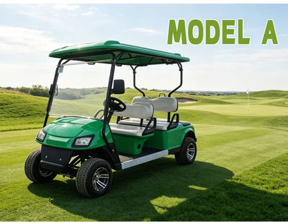 Electric Golf Cart with Cargo Bed, Two-Seater, Off-Road