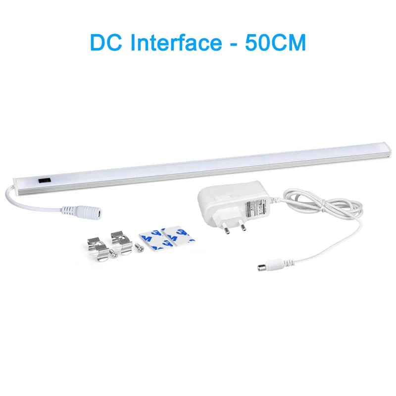 LED Light Under Cabinet Lights For Kitchen Hand Sweep Switch PIR Motion Sensor Closet Wardrobe Lamp 30/40/50cm Led Night Light