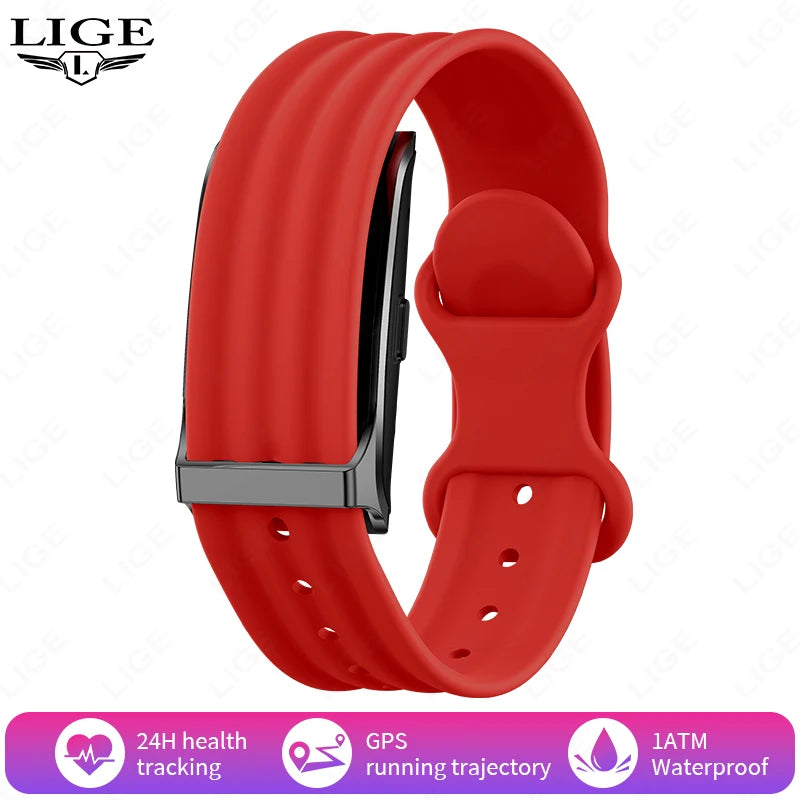 Smart Fitness Tracker with Heart Rate Monitor, Pedometer & Call Alerts for Men and Women