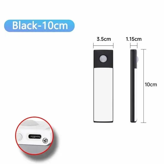 Motion Sensor Light Wireless LED Night Light USB Rechargeable Night Lamp Cabinet Wardrobe Lamp Under Backlight For Kitchen led
