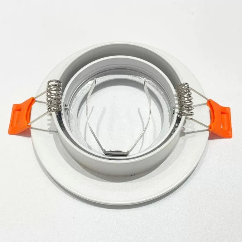 Round Recessed LED Downlight Bracket Dia85/90/100mm Replaceable GU10/MR16 Mounted Frame Socket Ceiling Spotlight Holder Fittings