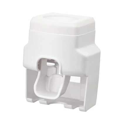 Wall-Mounted Automatic Toothpaste Dispenser & Toothbrush Holder