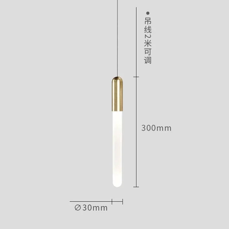 Modern Branch LED Chandelier For Staircase Living Room Minimalism Design Long Tube Hanging Lamps Indoor Attic Lighting Fixtures