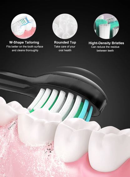 Fairywill FW-507 Rechargeable Sonic Toothbrush for Adults, USB Charging, Waterproof