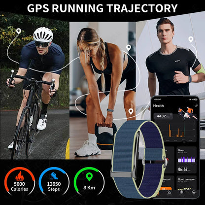 Smart Fitness Tracker with Heart Rate Monitor, Pedometer & Call Alerts for Men and Women