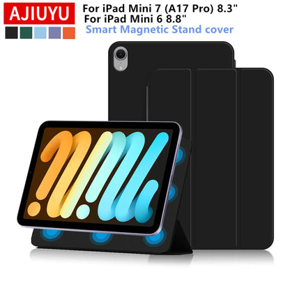 Magnetic Case for iPad Mini 6, iPad Mini 7, A17, 8.3 inch, Pro Tablet Case