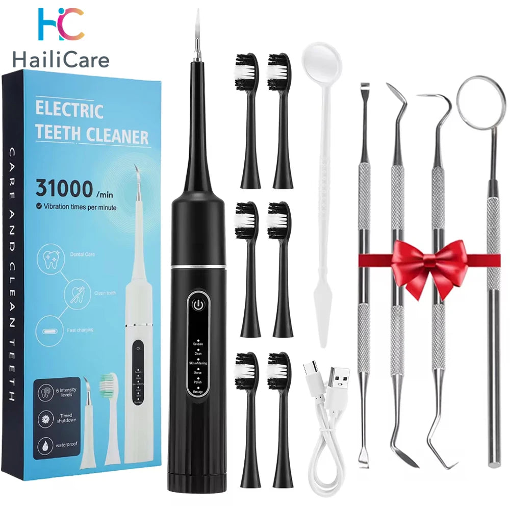 Electric Sonic Dental Scaler for Plaque, Tartar & Stain Removal