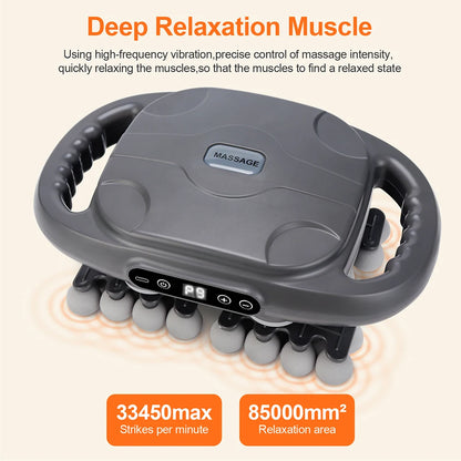 42-Head High-Frequency Massage Gun for Back, Shoulders & Thighs
