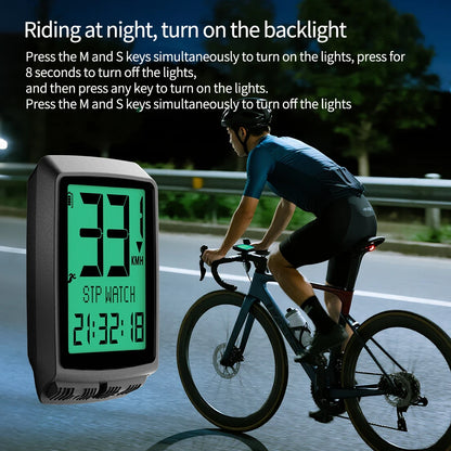 Replaceable Battery Bike Computer Wireless Cycling Computer Bicycle Speedometer Odometer Waterproofing Bicycle Accessories