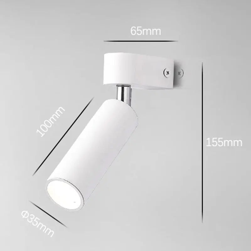 Modern Minimalist Surface Mounted Spotlight Adjustable Angles for Home Decor Kitchen Clothing Store Lighting