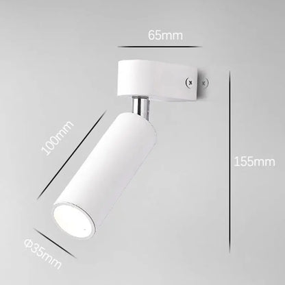 Modern Minimalist Surface Mounted Spotlight Adjustable Angles for Home Decor Kitchen Clothing Store Lighting